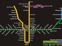토론토 대중교통 이용하기 - 지하철노선도